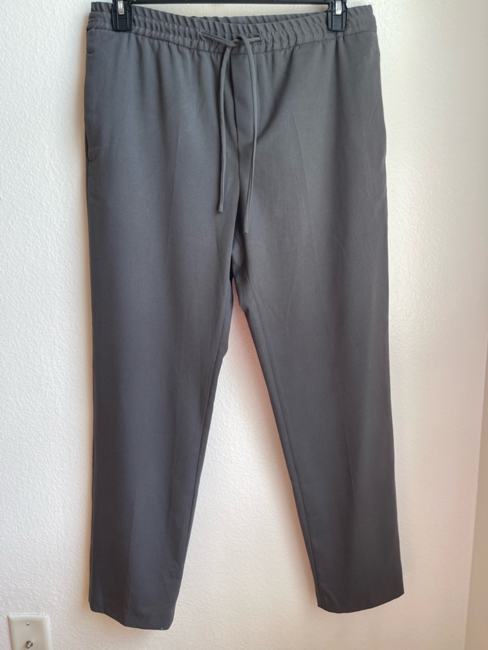 Zara Men's Charcoal Gray Drawstring Jogger Pants Size L